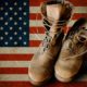 Combat Boots and an American Flag Put On By Secure Money Advisors In Pittsburgh
