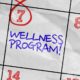 An Image of a Calendar That Marks Wellness Program Put On By Secure Money Advisors In Pittsburgh