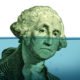 An Image of George Washington Statue Under Water Put On By Secure Money Advisors In Pittsburgh