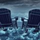 An Image of Two Lawn Chairs Floating in the Ocean Put On By Secure Money Advisors In Pittsburgh