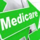 An Image of a Green Medicare Arrow Sign Put On By Secure Money Advisors In Pittsburgh
