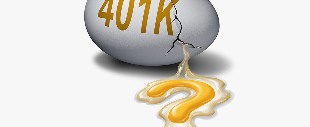 An Image Of A Broken 401(k) Egg With The Yolk Shaped As A Question Mark For How You Plan For Retirement Put On By Secure Money Advisors In Pittsburgh